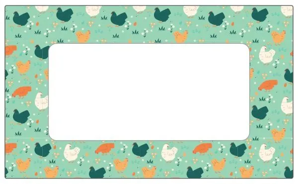 Jar Labels Spring Chicken 63x38mm