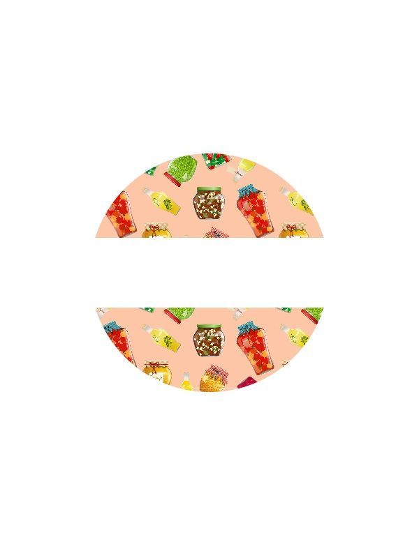 Lid Labels Spring Pantry 40mm