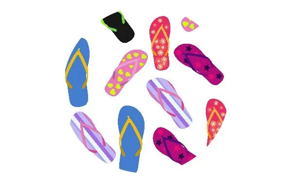 Lid Topper Summer Flip Flops 40mm