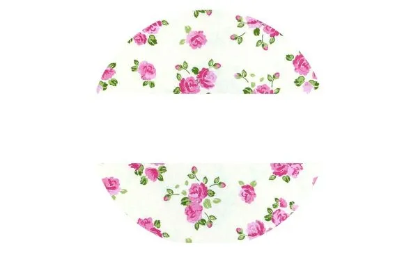 Lid Labels Floral Rose 40mm