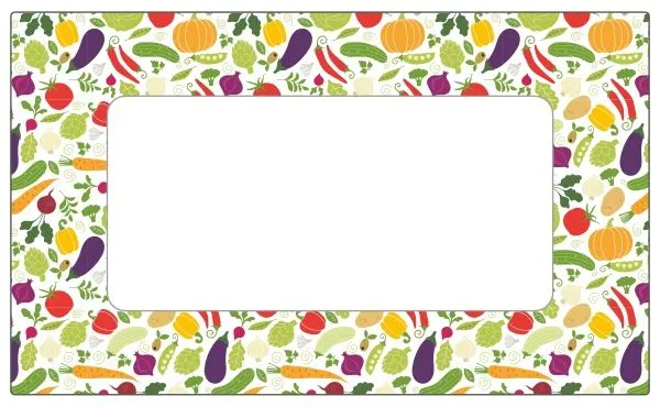 Jar Labels Summer Vegetables 63x38mm