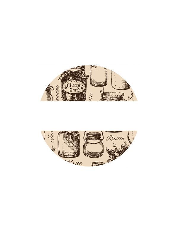 Lid Labels Vintage Canning 40mm