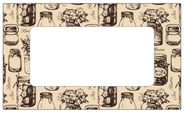 Jar Labels Vintage Canning 63x38mm