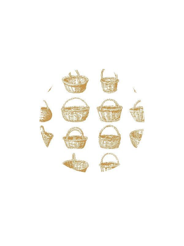 Lid Topper Wicker Baskets 40mm