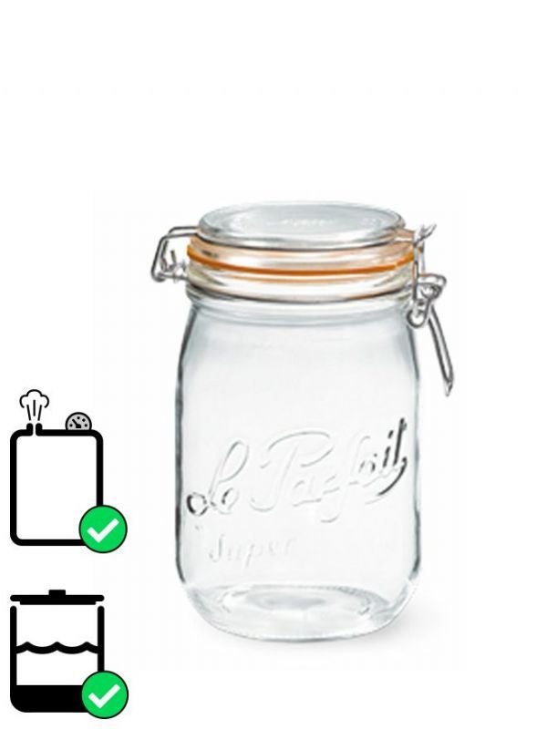 Le Parfait Super Clip Top Preserving Jar (x6) 1000ml