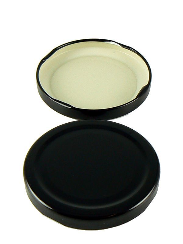 Jam Jar Button Lid 070 Black