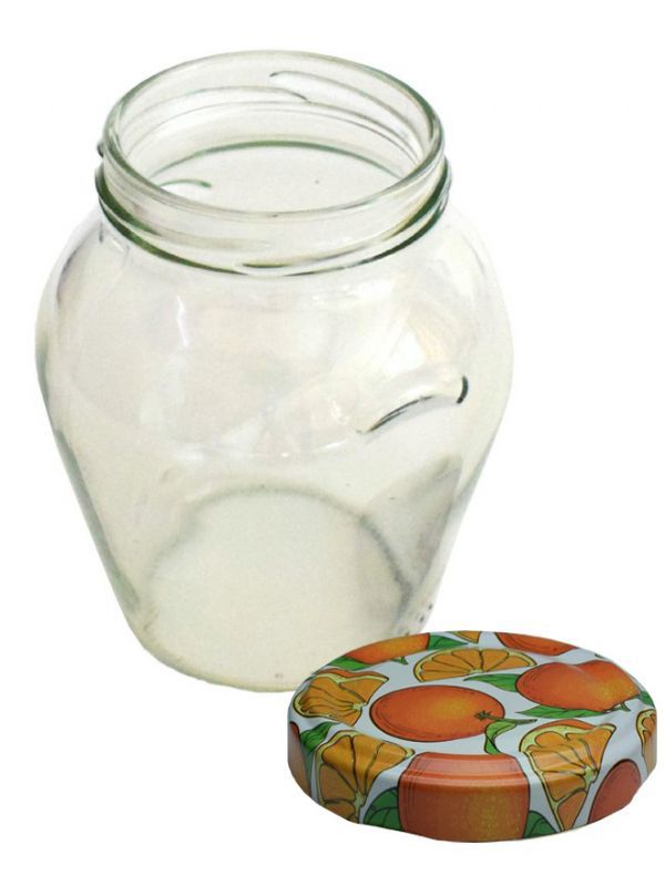 Jam Jars Orcio Glass 314ml (x18) Marmalade Lids