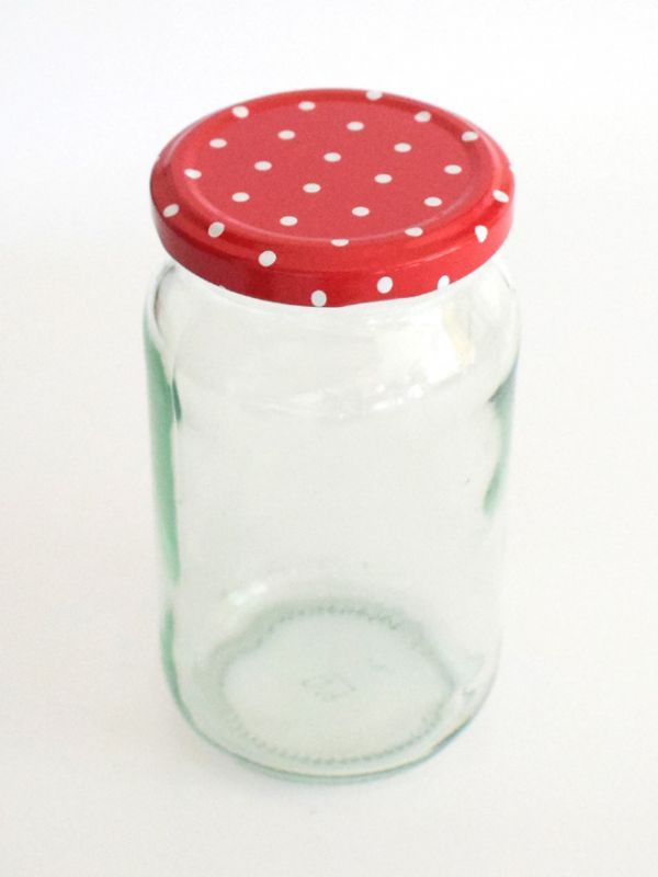Jam Jars Round Glass 370ml 1lb (x32) Red Spot Lids Need Jars in a