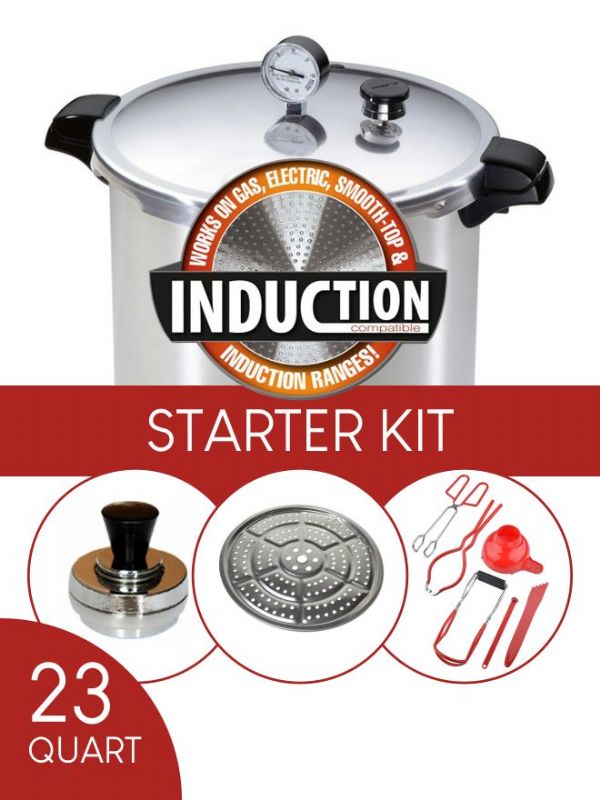 Presto 23 Quart Pressure Canning Starter Kit 01784 Induction