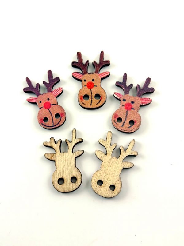 Reindeer Buttons 