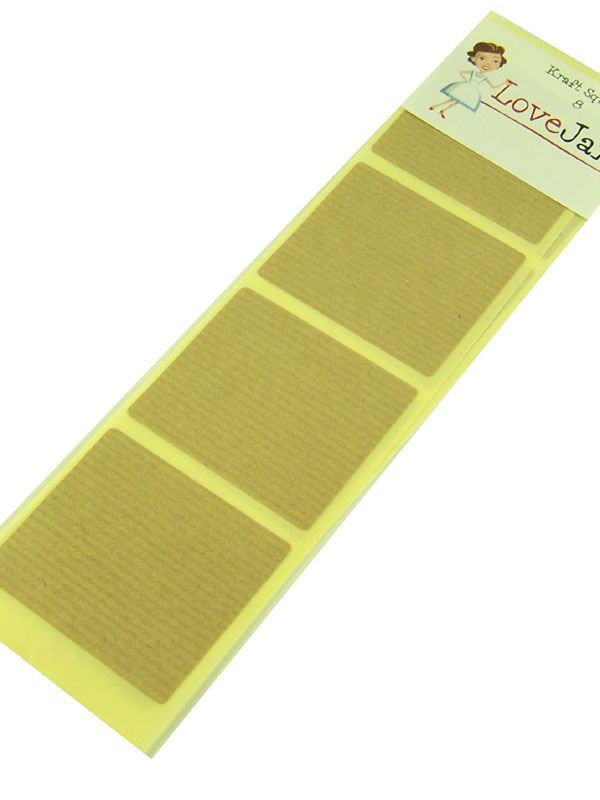 Kraft Square Labels | Jar Labels | Rosie's Pantry: Labels | Buy online from Love Jars