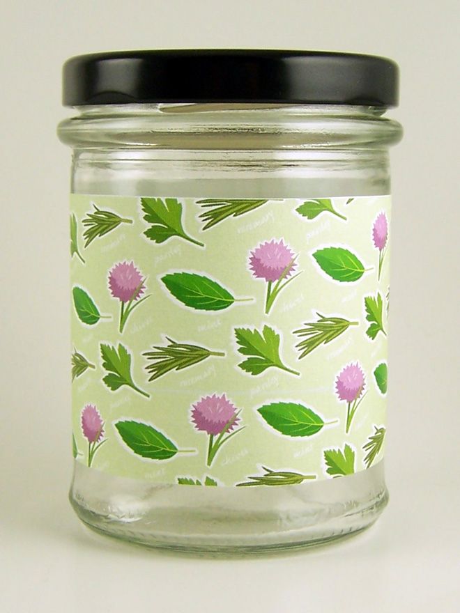 Jar Wraps - Garden Herbs DISC