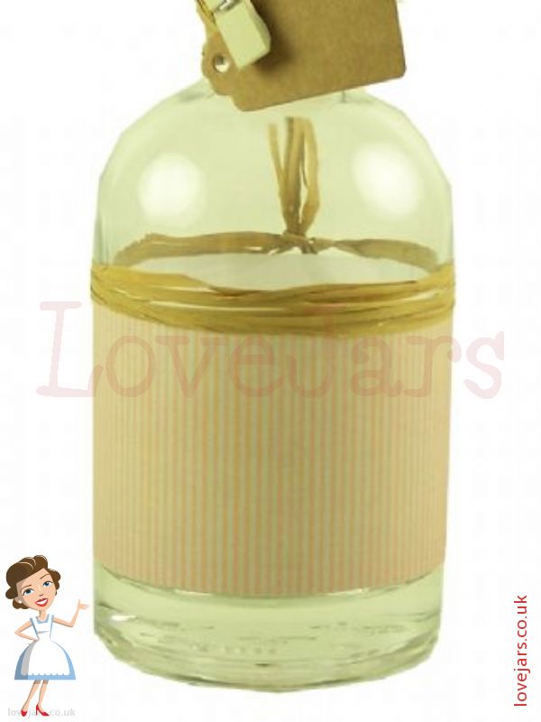 Jar Wraps Brown Stripes DISC Hens Wraps Rosie's Pantry Jar Wraps