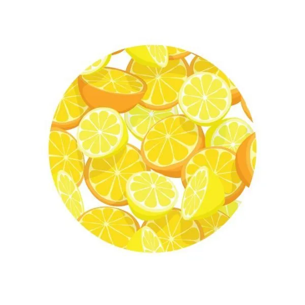 Lid Topper 40mm Orange and Lemon