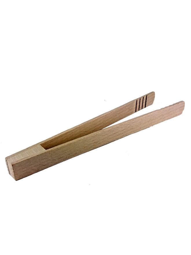 Wooden Toast Tongs 22cms